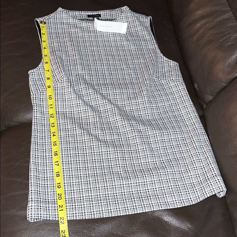 Ann Taylor Gingham High Neck Tank Top - Picture 8 of 8